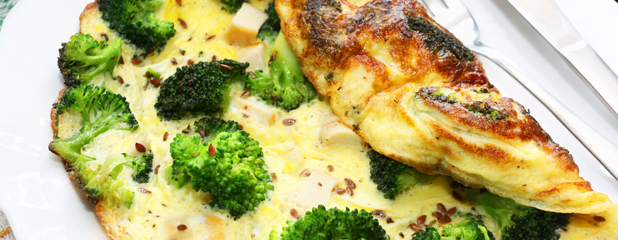 Protein Rich Broccoli & Feta eggs